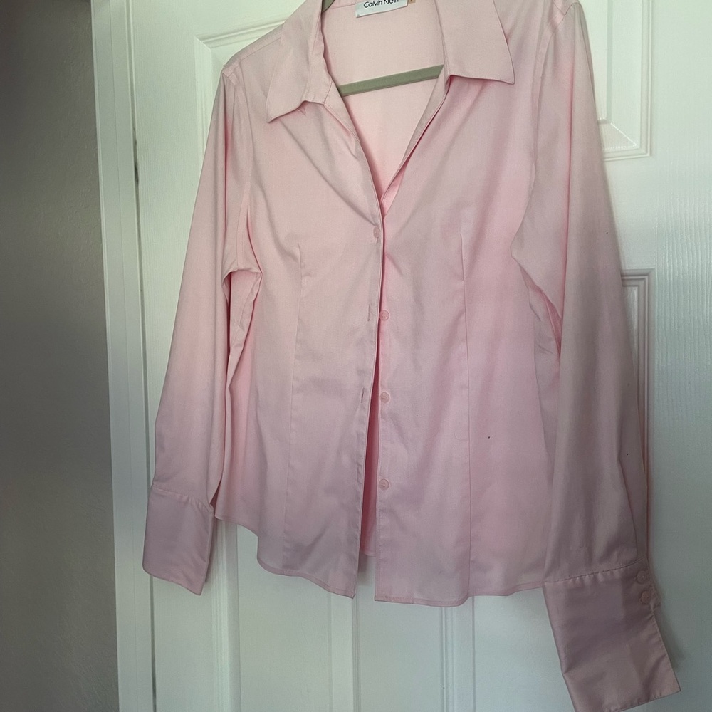 Pink Button-Up Shirt